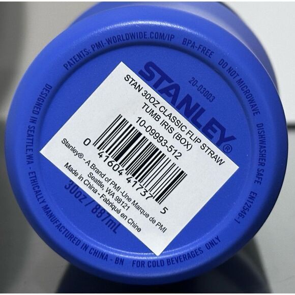 Stanley Ice Flow Flip Straw Tumbler 30oz, IRIS BLUE - Picture 4 of 4